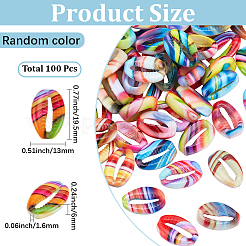 100Pcs Opaque Resin Enamel Beads&nbsp;RESI-SC0006-70