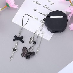 4Pcs Alloy Mobile Strap Sets&nbsp;DIY-SZ0009-99