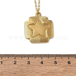 304 Stainless Steel Cross with Star Pendant Necklaces&nbsp;SA-CBA5A8D-04G
