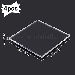 4Pcs Acrylic Board&nbsp;TACR-OC0001-06
