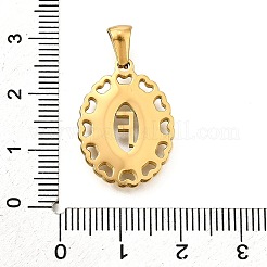Golden 304 Stainless Steel Pendants&nbsp;STAS-K300-02G-F