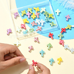45Pcs 9 Colors Glazed Porcelain Beads&nbsp;PORC-CJ0001-12