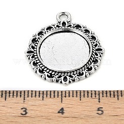 Zinc Alloy Pendant Settings for Cabochon & Rhinestone&nbsp;LS-KHDZ-PALLOY-A15290-AS
