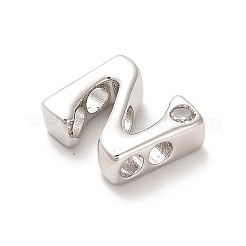 Rack Plating Brass Cubic Zirconia Beads&nbsp;KK-L210-008P-N
