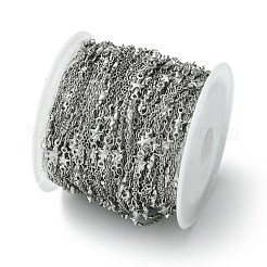 Tarnish Resistant 304 Stainless Steel Star Link Chains&nbsp;CHS-K018-13P
