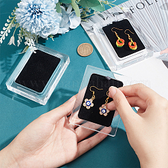 Rectangle Transparent Acrylic Jewelry Tray&nbsp;PDIS-WH0003-01