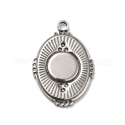 Non-Tarnish 304 Stainless Steel Pendant Cabochon Settings&nbsp;STAS-I694-40P