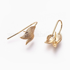 Brass Earring Hooks&nbsp;X-KK-R058-147G