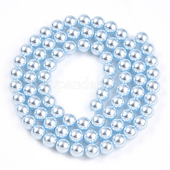 Baking Paint Pearlized Glass Pearl Bead Strands&nbsp;HY-N002-5mm-A05