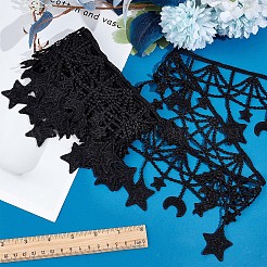 Moon Star Polyester Lace Trim&nbsp;LS-OCOR-WH0080-56A
