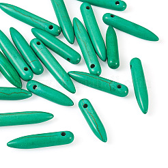 20Pcs Synthetic Turquoise Graduated Spike Beads&nbsp;G-TA0001-44