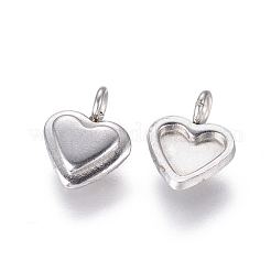 Non-Tarnish 304 Stainless Steel Pendant Cabochon Settings&nbsp;X-STAS-F222-025
