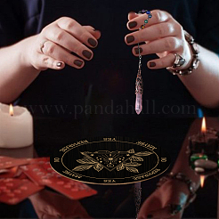 AHADEMAKER 1Pc Natural Rose Quartz Dowsing Pendulum Pendant&nbsp;DIY-GA0003-53J