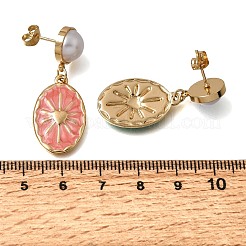 Brass Stud Earrings for Women&nbsp;KK-CBA9D38-04G-01