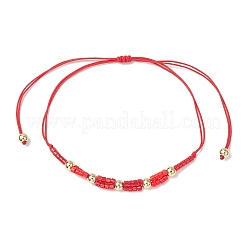 Glass Seed Beaded Braided Beads Bracelets&nbsp;BJEW-MZ00182-01