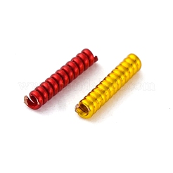 Brass Coiled Wire Tube Beads&nbsp;KK-C070-01