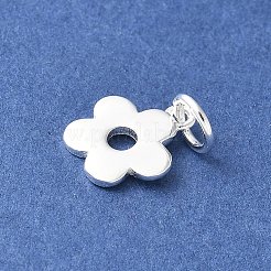 925 Sterling Silver Hollow Flower Charms&nbsp;STER-R012-07S