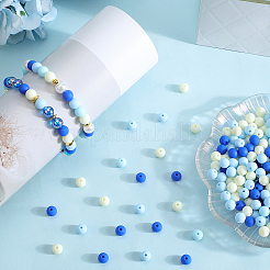 500Pcs Rubberized Style Imitated Silicone Acrylic Beads&nbsp;OACR-SP0001-33D