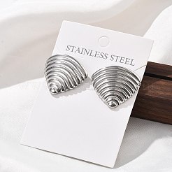 304 Stainless Steel Studs Earrings for Women&nbsp;LS-EJEW-K306-22P