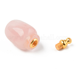 Natural Gemstone Openable Perfume Bottle Pendants&nbsp;G-R478-004A