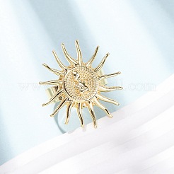 Brass Cuff Open Rings&nbsp;RJEW-Z129-02G-03