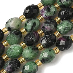 Natural Ruby in Zoisite Beads Strands&nbsp;G-F809-A49-01