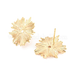 Rack Plating Brass Stud Earring Findings&nbsp;KK-M261-50G