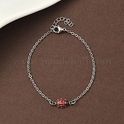 304 Stainless Steel Enamel Link Bracelets&nbsp;BJEW-K226-17B-P