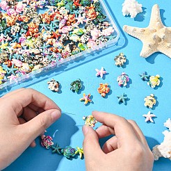 200Pcs 20 Styles Synthetic Turquoise Dyed Beads Sets&nbsp;G-YW0002-40