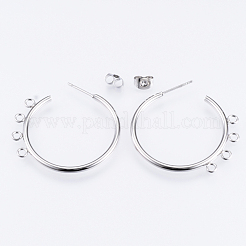 Non-Tarnish 304 Stainless Steel Stud Earring Findings&nbsp;X-STAS-Q231-02A