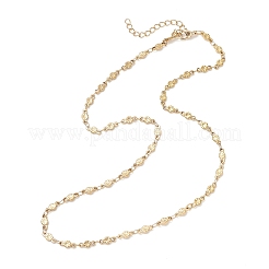 3.5MM 304 Stainless Steel Flower Link Chain Necklaces for Women&nbsp;NJEW-JN05599