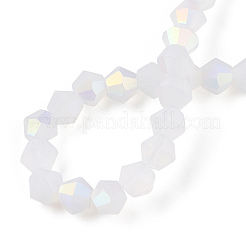 Imitation Jade Bicone Frosted Glass Bead Strands&nbsp;LS-EGLA-A039-J2mm-MB05