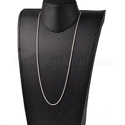 Tarnish Resistant 304 Stainless Steel Cable Chain Necklaces&nbsp;NJEW-JN01526-04