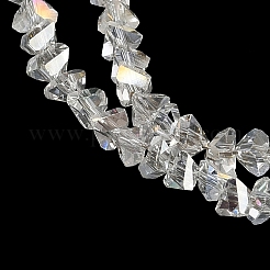 Electroplate Transparent Glass Beads Strands&nbsp;LS-EGLA-P061-04C-AB16