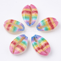 Printed Natural Cowrie Shell Beads&nbsp;X-SHEL-S274-27F