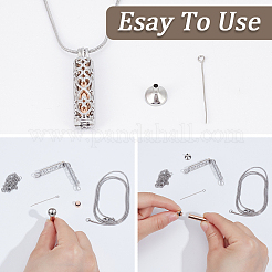 DIY Stainless Steel Pendant Necklaces Making Kits&nbsp;DIY-CN0003-75P