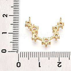 Brass Micro Pave Cubic Zirconia Pendants&nbsp;KK-N261-120I-G