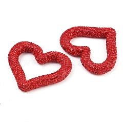 Handmade Polymer Clay Rhinestone Linking Rings&nbsp;CLAY-H009-04E