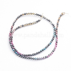 Electroplated Non-magnetic Synthetic Hematite Beads Strands&nbsp;G-L562-09A