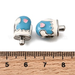 Alloy Enamel European Beads&nbsp;MPDL-F020-02P