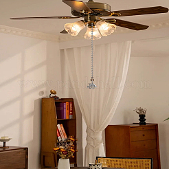 6Pcs Alloy Charms Ceiling Fan Pull Chain Extenders&nbsp;HJEW-LP00066