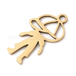 201 Stainless Steel Pendants&nbsp;STAS-Q341-06G