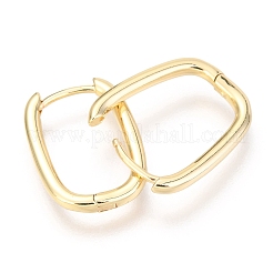 Brass Huggie Hoop Earrings&nbsp;X-EJEW-F245-07G