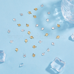 60Pcs 2 Colors Brass Charms&nbsp;KK-HY0001-96