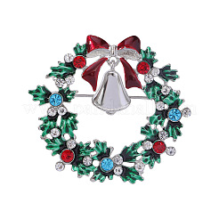 Christmas Wreath & Christmas Bell Enamel Pins&nbsp;WG06691-03