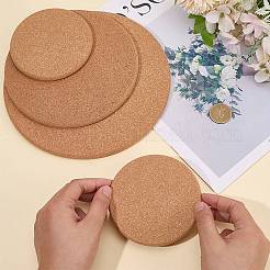 4Pcs 3 Styles Cork Coasters&nbsp;AJEW-CP0009-62