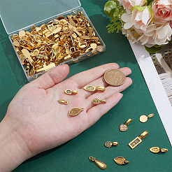 220Pcs 10 Styles Tibetan Style Alloy Charms&nbsp;FIND-PH0025-61