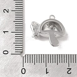 Brass Micro Pave Clear Cubic Zirconia Pendants&nbsp;KK-Z073-20P