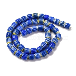 Handmade Lampwork Chevron Beads Strands&nbsp;LAMP-K041-01B-15