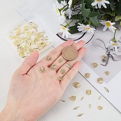144Pcs 9 Styles Hollow Alloy Cabochons&nbsp;MRMJ-OC0002-41